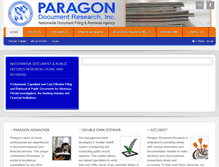 Tablet Screenshot of paragondocuments.com